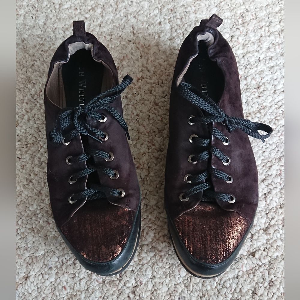 Ron White Brown Suede Nalla Onyx Sneakers size 38.5